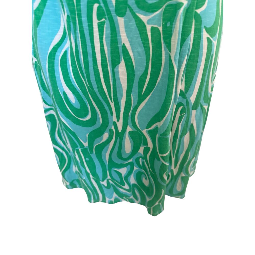 Lilly Pulitzer Green/Blue/White Wrap Dress XS - Picture 4 of 12